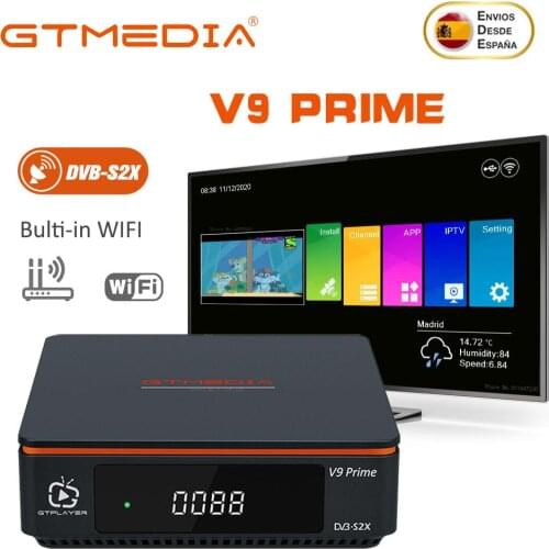 GTMEDIA V9 Prime Satellite Receiver DVB-S2 1080P H.265 Cline WIFI M3U CCAM Decoder, Upgrade From V9 Super TV BOX Stock In Spain