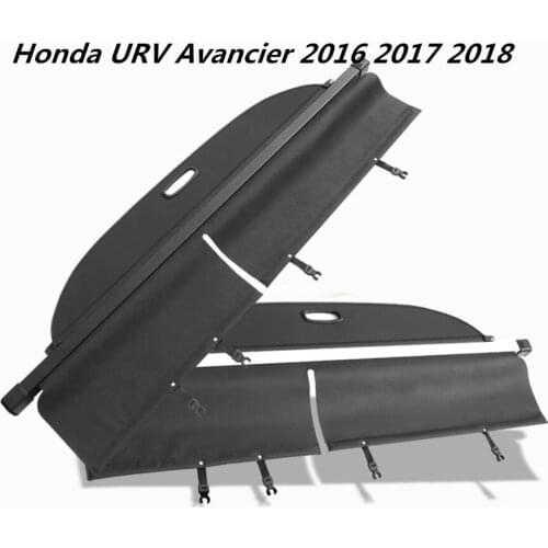 High quality Car Rear Trunk Security Shield Cargo Cover For Honda URV Avancier 2016 2017 2018 ( black, beige)
