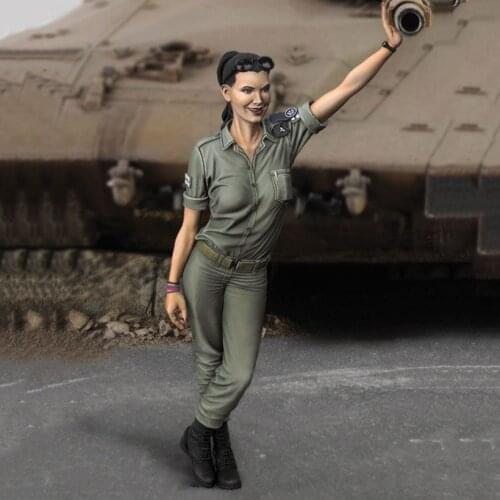 1/35 modern officer stand Resin figure Model kits Miniature gk Unassembly Unpainted