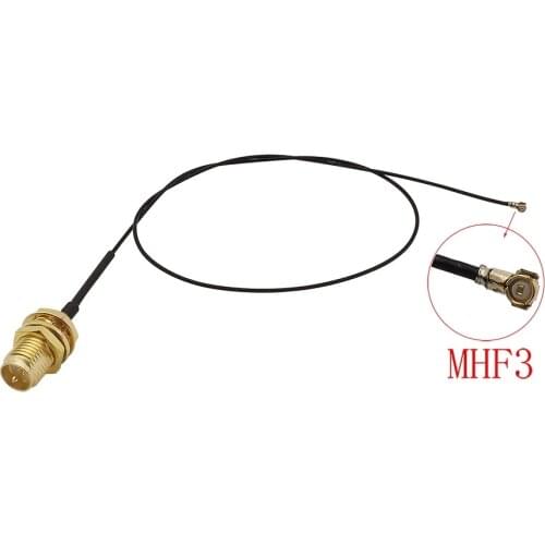 1Pcs 0.81 mm IPX IPEX U.FL MHF3 to RP SMA Female Jack (Male Pin) RF Pigtail Jumper Cable for PCI WiFi Card Wireless Router