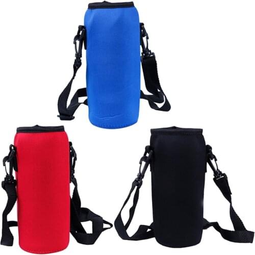 1000ml Neoprene Water Bottle Carrier Insulated Cover Bag Holder Strap Travel