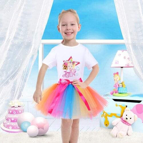 Promotion Tulle tutu Skirt Girls White Shirt Dance Skirt Tutus Short Summer Skirt with Lantern Girl Kids Tutus Skirts for teen