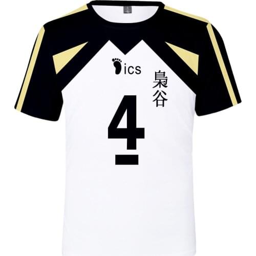Anime Haikyuu 3D T Shirt Women Men Fukurodani Academy Akaashi Keiji Bokuto Koutarou Short Sleeve Funny Tshirt Cosplay Costume