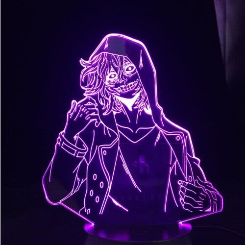 Anime Gift 3d Lamp Midari Ikishima Kakegurui Kakegurui Midari Ikishima Led Night Light for Bedroom Decor Colorful Nightlight
