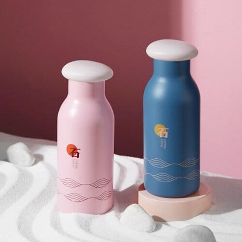 Travel Hot Water Bottle 304 Stainless Steel Tumblers Cute Thermos Bottle Creative Colorful Insulated Thermo Coffee Mug Cup 360ml