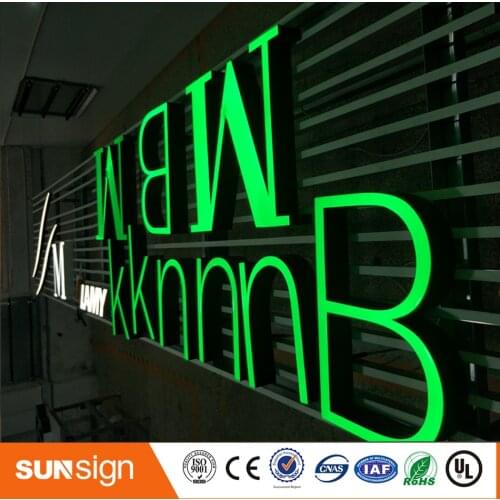 Nice apperance no border frontlit advertising led letters