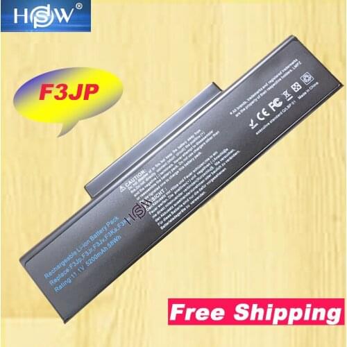 HSW 11.1v Laptop Battery For Asus A9C F2 F3 F3J M51 M51TA Z53 Z53J Z94 Z96 Z96J SQU-528 A32-Z94 A32-F3 BTY-M66 BTY-M68 E500