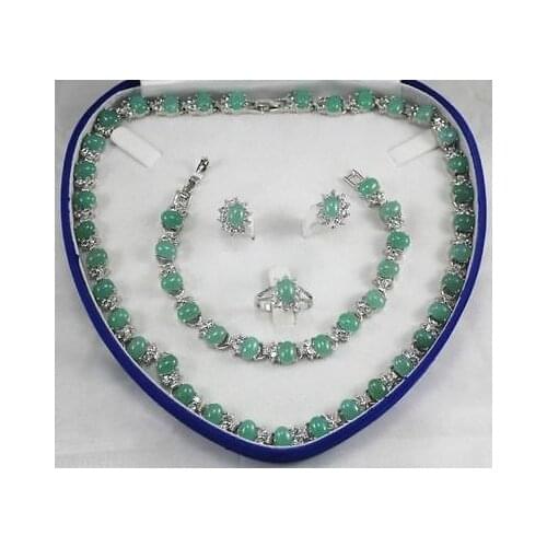 Exquisite Fancy jewelry choker Natural true really gem Earring Bracelet Necklace Ring ( NO box )