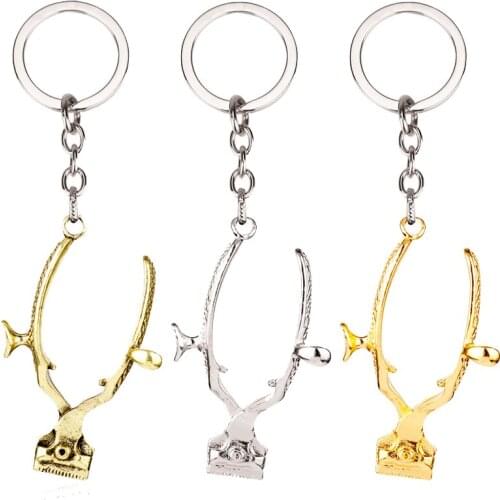 Funny Accessories Barber Shop Hair Dresser Tool Razor Pendant Keychain Creative Shave Keyrings shaver Key Chain chaveiro