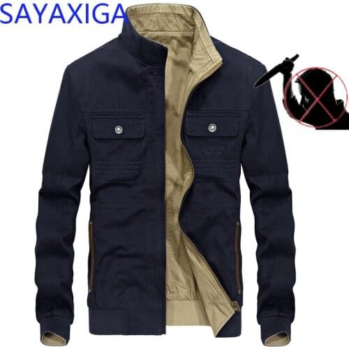 Self Defense Anti Cut Clothing Anti-stab Knife Cut Resistant Men Jacket Security Police Casual stab proof jacket coat two sides