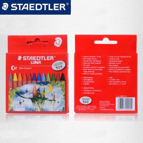 STAEDTLER LUNA 2200 LC12 12-color Highlighters set Oil Pastel for Artist Students Drawing Pen School Stationery Art Supplies