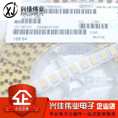 Original 20pcs/ 35V47UF 476V 47UF 35v D7343 D Tantalum Capacitor