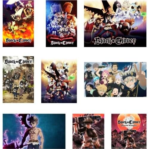 Black Clover Japanese Anime Wall Art Poster Canvas Painting Picture Japanese Cartoon Character Printing Bedroom Home Decoration