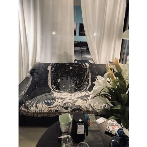 Planet Space Man Astronaut Wall Tapestries Space Nasas Blanket Sofa Covers