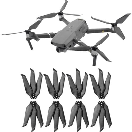 8PCS 8743F Carbon Fiber Propeller for DJI Mavic 2 Pro Zoom Drone Accessories Folding 3 Blade Props for Mavic 2 Replacement Prop