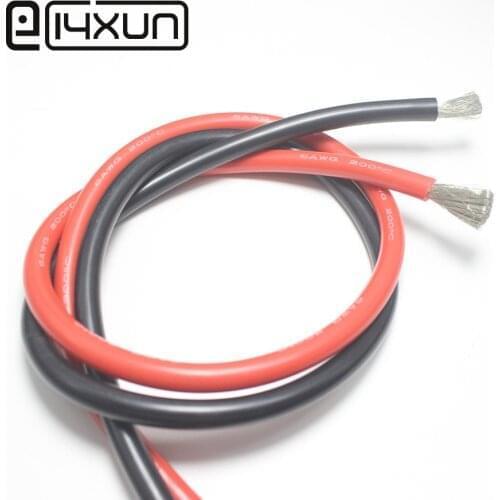 2m 6AWG Silicone Wire Ultra Flexiable Cable for 600V 50A Copper Silver Battery Quick Connector Plug Disconnect Winch Trailer