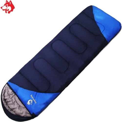 Blue/Green/Red/Navy color warmth women and mens sleeping bag for outdoor camping and traveling cotton sleeping bag