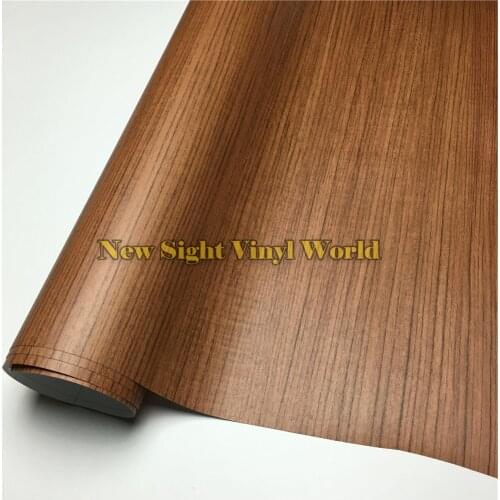 Teak Car Wooden Self Adhesive Film Sticker Decal Wood Vinyl Floor Furniture Auto Interier Size:1.24X50m/Roll(4ft X 165ft)