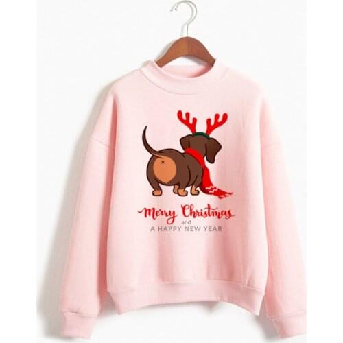 Korean Style The Black Friday New Funny Harajuku Dachshund Pug Graphic Hoodies Women Fashion Print Clothe Autumn Sweatshirt