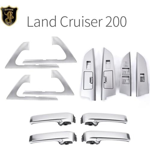 Toyota Land cruiser 200 interiorupgrade fitting parts cover door handle penal replacement for lc200 fj200 2008-2020 accessories
