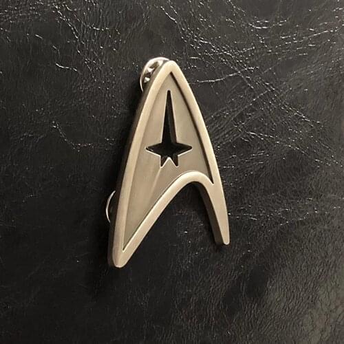 Command Division Badge Star Costume Trek Accessory Science Engineering Medical Starfleet Pins Metal Brooch Halloween Party Props