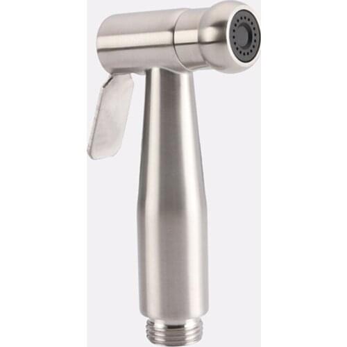 304 Stainless Steel Premium Bathroom Pressure Small Shattaf Sprayer Washing Small Shower Head Flusher Flushing Clean Bidets