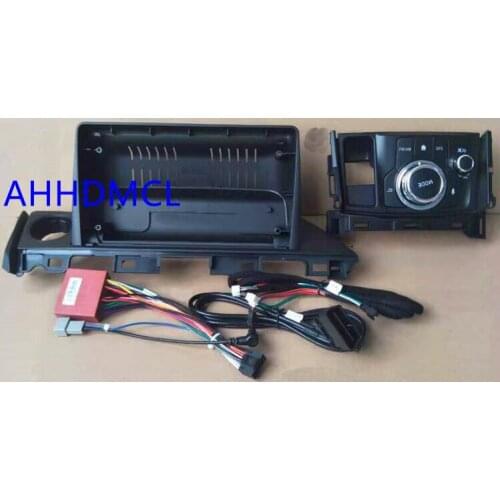 Car Fascia Navigation Fascias Dash Frame Kit With B Button For 9" Universal Android Multimedia Player For Atenza 2017 2018 2019