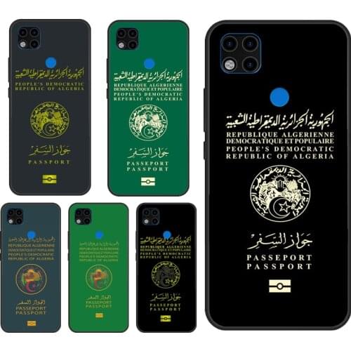 Algerian Passport Case For Xiaomi Redmi Note 10 Pro 9 Pro 8 7 9S 8T K40 Redmi 9 9A 9C 7A 8A 9T Cover Funda