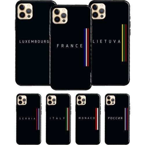 Russia France Ethiopia Spain Flag Case For Apple iPhone 11 12 Pro Max mini 6S 7 8 Plus XR X XS MAX SE 2020 Back Cover Coque