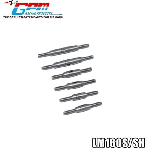 GPM Hard Steel Full Car Tie Rod for LOSI 1/18 Mini-T2.0 2WDStadium Truck RTR Replace LOS214013