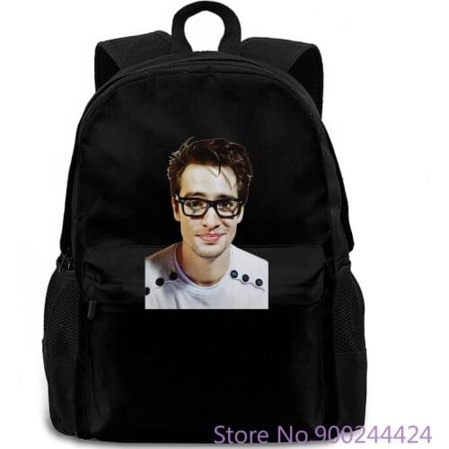 Face Of Brendon Glasses Urie Brendon Boyd Urie Panic! at the Disco White Unisex More Size And Colors backpack