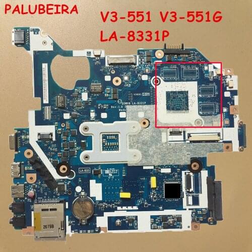 PALUBEIRA Main Board For Acer V3-551 V3-551G Laptop Motherboard Q5WV8 LA-8331P DDR3 NB.C1711.001 NBC1711001