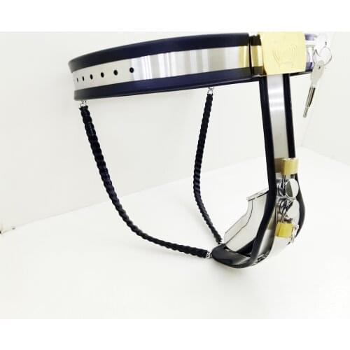 2020 Stainless Steel Male Chastity Belt Panty Adjustable Ring Cock Cage Chastity Lock Device Bdsm Bondage Adult Sex Toys For Men