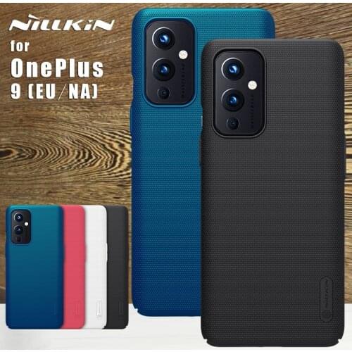 Nillkin Cover For OnePlus 9 (EU、NA) Case Frosted Shield Case Hard PC Matte Phone Protector Back Cover For OnePlus 9 (EU、NA)