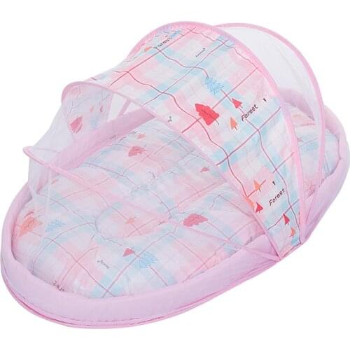 Portable Baby Bedding Crib Netting Folding Baby Mosquito Nets Beds Mattress Pillow Three-piece Suit For 0-3 Years Old Children