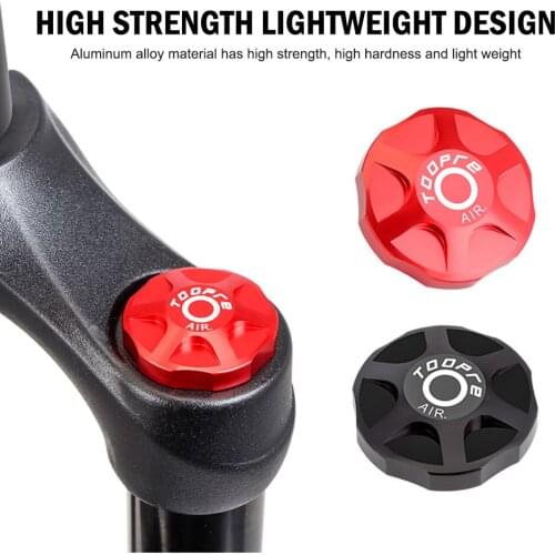 Dustproof Bike Front Fork CAP Cover Air Gas Valve Cover Durable Protective Shoulder Cover Aluminium Alloy Bicycle Accessory