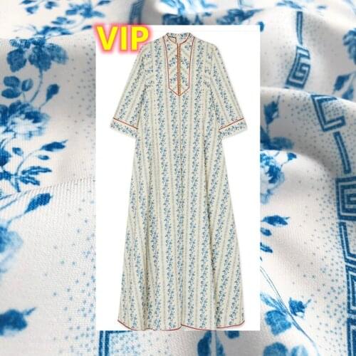 Luxury Brand Letter Diagonal Polyester Fabric Cloth 145 Cm Width Fashion Clothing for Dress Fabrics Custom Wholesale Per Meter