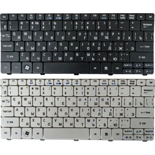 NEW Russian Keyboard for Acer Aspire One D257 AOD532H PAV70 NAV70 ZH9 PAV01 521 532 532H 533 D255 D260 D270 laptop White RU
