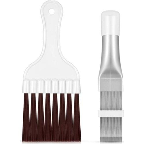 Air Conditioner Cleaning Fin Comb Brush Condenser Stainless Steel Radiator Fin Straightener Cleaning Repair Tool can CSV