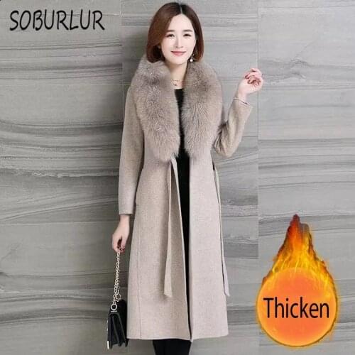 Женские пальто с воротником SOBURLUR China At AliExpress