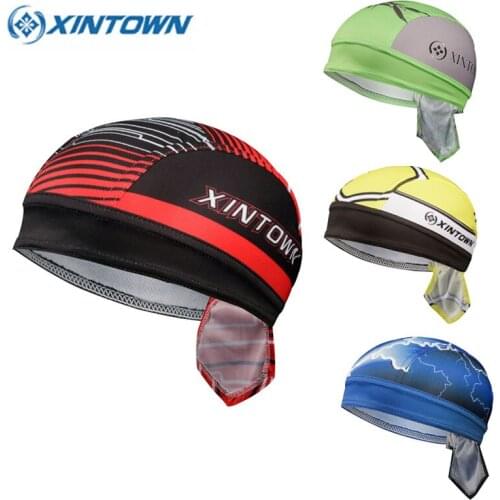 Outdoor Quick Dry Pure Cycling Cap Head Scarf Headscarf Headband Summer Men Running Riding Bandana Ciclismo Pirate Hat Hood