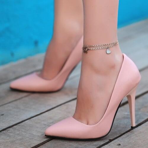 Tonar Reme Powder Skin Stiletto Women Shoes New Season Comfortable and Stylish Orthopedic Summery