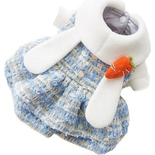 Winter Warm Puppy Dog Cat Dress Skirt Sweet Pet Princess Dresses For Small Dogs Pets Clothing Small Dog Cat Woolen Skirt Clothes