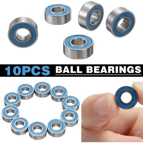 10pcs Miniature Ball Steel Bearing For Mechanical Parts MR115 2RS Ball Bearings Deep Groove Rubber Sealed Wheel Hub