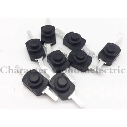 100 PCS 12*8MM DC 30V 1A Black On Off Mini Push Button Switch for Electric Torch 1208YD