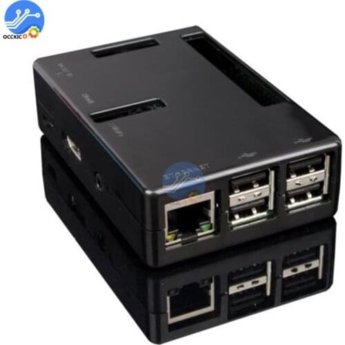 Black Case Boxes for Raspberry Ports Pi 2 B Case Cover Enclosure Box ABS V2 Raspberry Pi box