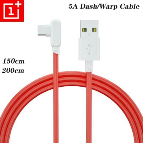 90 Degree Oneplus 9 8 Pro 8T Nord N10 N100 5G Warp Charge Type C Dash Cable 150cm/200cm 5A Fast Charge For One Plus 7 Pro 7t 7 T