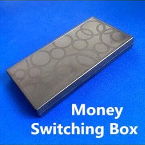 Money Switching Box Magic Tricks Bill Box Close Up Illusion Gimmick Props Appearing Magie Comedy Magia Toys Joke Vanishin Magic