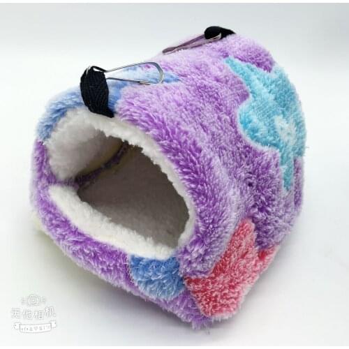 Small Pet Cage For Hamster Warm Hamster Beds and Houses Mini New Born Hammock For Hamster Guinea Pig Rabbit Rats Hedgehog Rodent