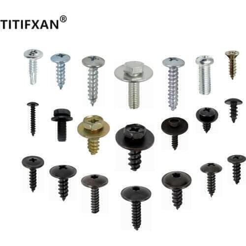 For Lada Xray Vesta Toscana Tavria Samara Riva Priora Car Fender M6 M5 M4 Metal Self-Tapping Screw Iron Fasteners Clips